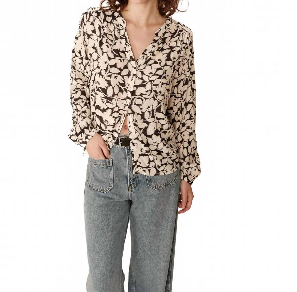 NEW GRACE & MILA perrone blouse in black and white